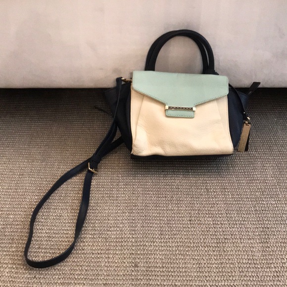 Vince Camuto Colorblock leather mini satchel - Picture 2 of 7